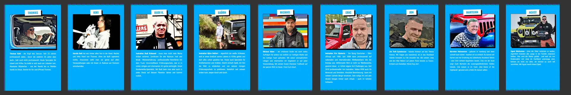 Das Team von Jeep Experience